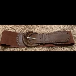 Brown Elastic Belt Size M/L